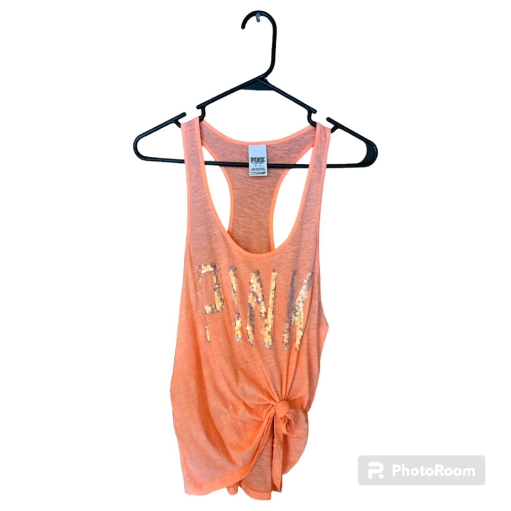 VS Pink Racerback Tank Top